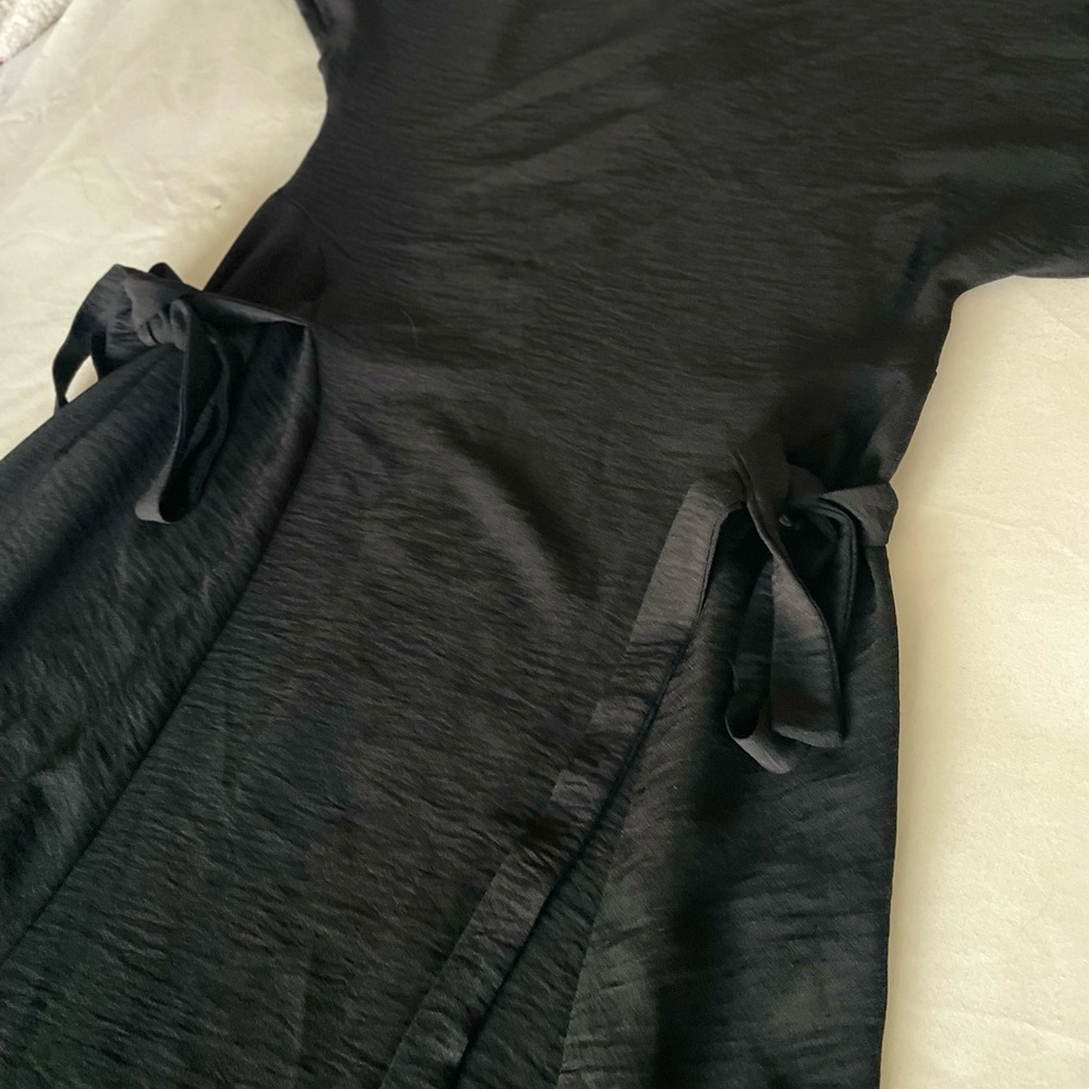 Zara Black Dress with Side Ties